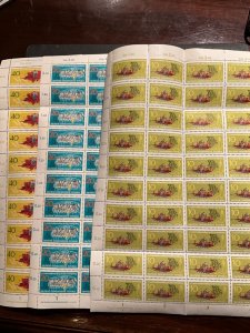 Stamps Germany (DDR) Scott #611-3 never hinged sheets of 50