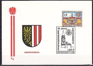 Austria, 1986 issue. 31/MAY/86, 50th  Anniversary. Scouts Cancel on Cover..^