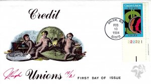 Rare Pugh Designed/Painted Credit Unions w/Plate# FDC.. 19 of Only 21 created!