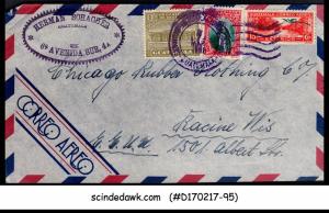 GUATEMALA - 1958 AIR MAIL envelope to U.S.A. with stamps