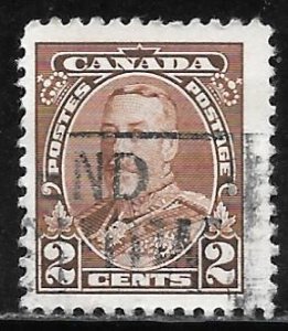 Canada 218: 2c George V, Bar issue, used, F-VF