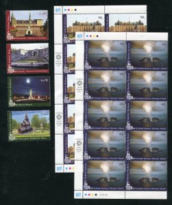 United Nations 1026-1027 UNESCO Sites With Vienna, Geneva Stamps MNH 2011