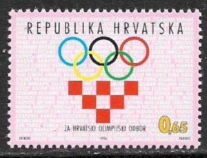 CROATIA 1996 Olympic Games Committee Postal Tax Stamp Sc RA69 MNH