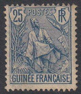 French Guinea 25 MH CV $16.00