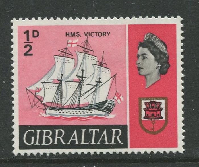 Gibraltar - Scott 186 - QEII Definitive Issue -1967- MLH - Single 1/2d Stamp