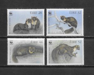 IRELAND #868-71 WWF PINE MARTEN MNH