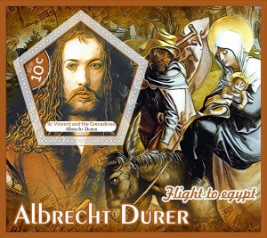 Stamps. Art, painting, Albrecht Durer 2019 8 sheets perforated ** MNH