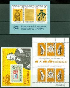 EDW1949SELL : GAMBIA Beautiful collection of ALL DIFF, VF MNH CPLT SETS & S/S