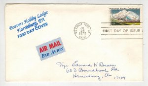 1972 MCKINLEY NATIONAL PARK 1454 FDC RARE BEAVERS HOBBY LODGE CACHET To Him