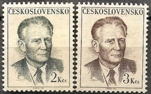 Czechoslovakia 1512-13 MNH 1967 Pres. Antonin Novotny