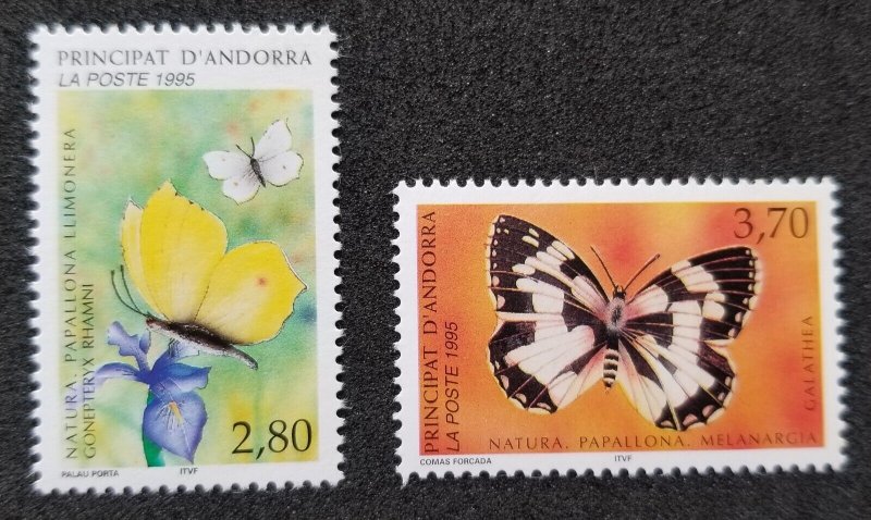 *FREE SHIP Andorra Nature Preservation 1995 Butterfly Moth Insect (stamp) MNH