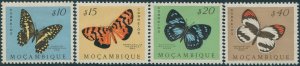 Mozambique 1953 SG474-476 Butterflies (4) MLH