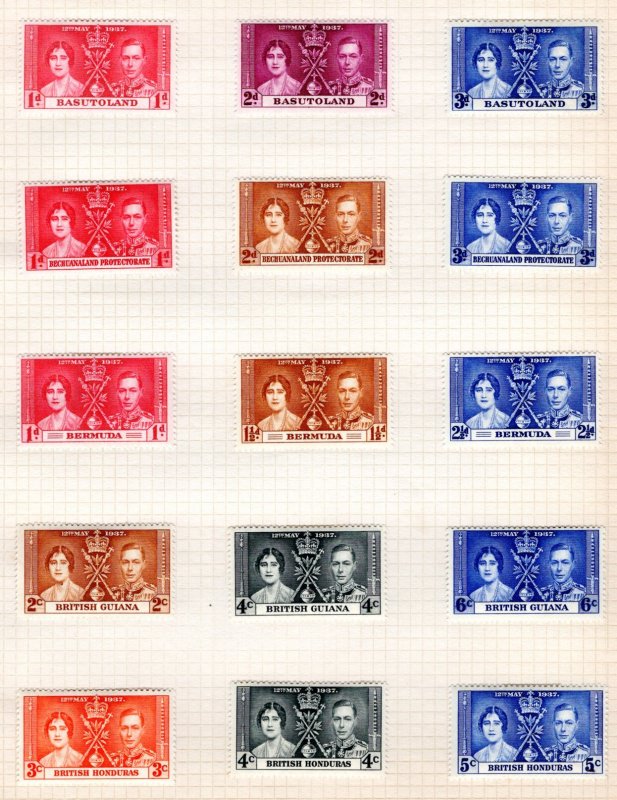 1937 King George VI Coronation Set    Unused   VF   CV $166.10  ....  77000043