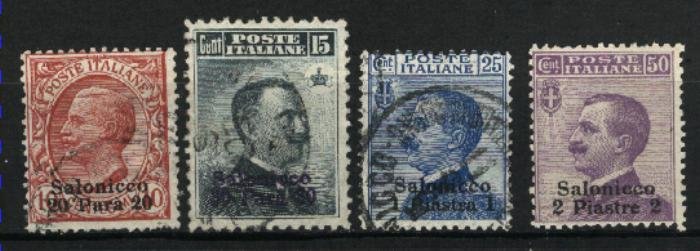 Italy-Salonika 2-5   used 1909-11 PD