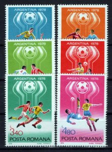 Romania 2761-2766 MNH Sports Games World Cup Soccer ZAYIX 0624S0523