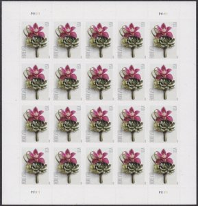 5457, CFI, Counterfeit Sheet of 20 Wedding Boutonniere Stamps