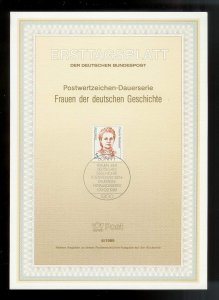 GERMANY (52) Ersttagsblatt FDC Presentation Cards