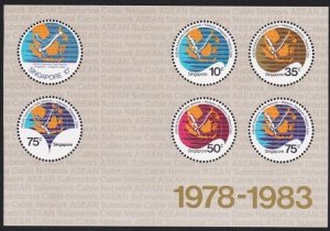 SINGAPORE 1983 Submarine Cable mini sheet MNH..............................B1387