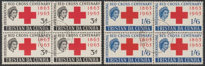 EDSROOM-20725 Tristan Da Cunha 69-70 Used SON Compl. Blocks May 4, 1964 Cancel