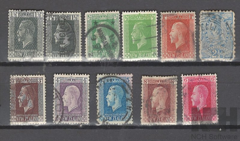 COLLECTION LOT # 2750NEW ZEALAND 11 STAMPS 1891+ CLEARANCE CV+$25