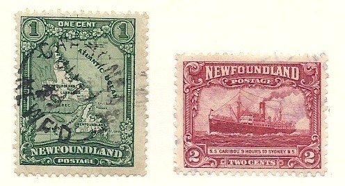 Newfoundland #145-46 (U)  CV $1.95