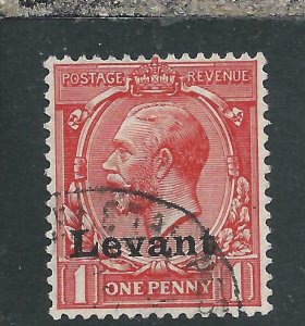 BRITISH LEVANT SALONICA 1916 1d SCARLET FU SG S2 CAT £325