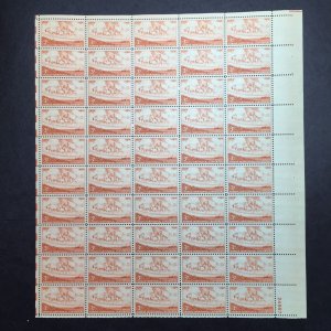 US, 1061, KANSAS, FULL SHEET, MINT NH, 1950'S COLLECTION