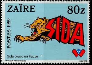 Zaire 1989; Sc. # 1251; MNH. Single Stamp