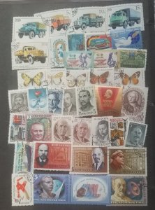 1986 RUSSIA USSR CCCP Used CTO Stamp Lot Collection T5698