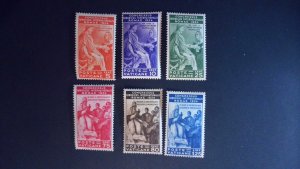 Vatican City Scott # 41-46 Complete Set MH (1935)