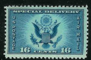 US CE1 16c dark blue, OGNH