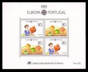 Portugal Europa Children's Games and Toys MS issue 1989 SG#MS2137