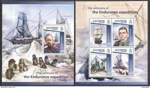 2015 Solomon Islands Ships The Endurance Expedition #3037-41 1+1 ** Ls415