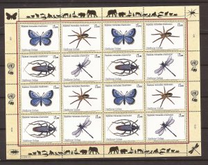 2009 UN-Geneva - Sc 499a - MNH VF - Pane of 16 - Endangered Species