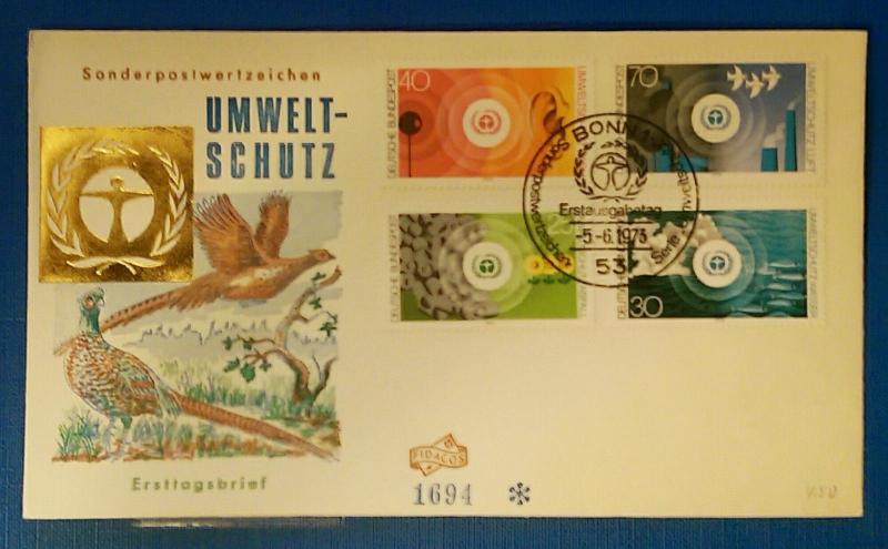 Germany 1973 SC #1119-1122 FDC #1694# Protection Of The Enviroment