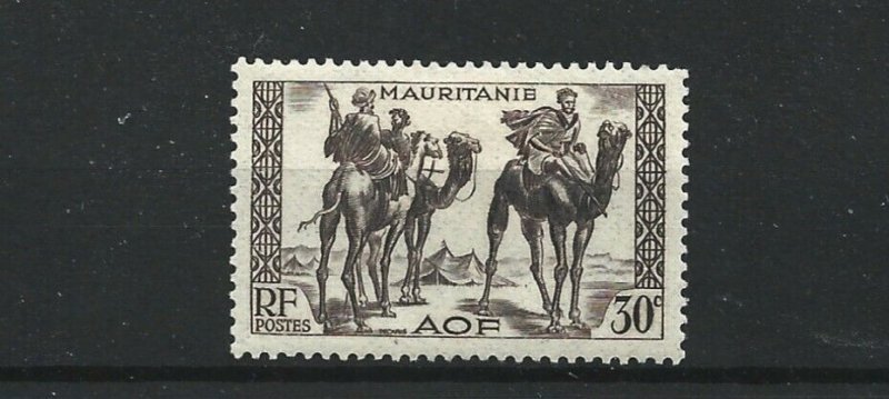 MAURITANIA  1938 - 40  30C  BROWN PURPLE           MH 