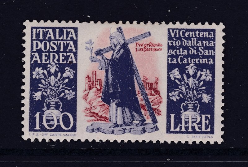 Italy a 100L Air stamp MH from 1948