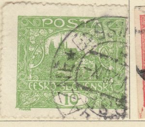 A5P64F41 Czechoslovakia 1919-20 10h Perf 13 3/4x13 1/2 Used-