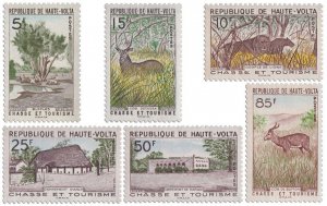 UPPER VOLTA - 1962 - Hunting & Tourism - Perf 6v Set - Mint Never Hinged