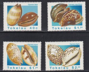 Tokelau # 232-235 & 236, Sea Shells, NH, 1/2 Cat