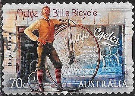 Australia 4119 Used - Barton Banjo” Paterson - Mulga Bill's Bicycle