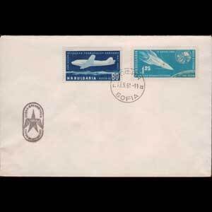 BULGARIA 1961 - Comm.Cover-C80 Sputnik 5