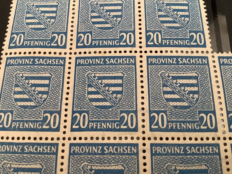 Germany Allied Occupation 1945 Saxony mint never hinged stamps Ref R49724