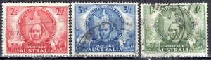 Australia 1946; Sc. # 203-205;  Used Cpl. Set