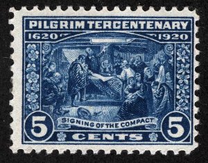 US Sc 550 Blue 5¢ 1920 p11 MNH Original Gum