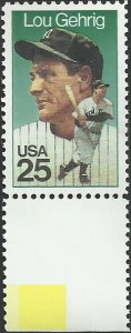 # 2417 Mint Never Hinged ( MNH ) HENRY LOUIS (LOU) GEHRIG    