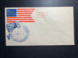 Mint USA Postal Stationery Envelope Patriotic Uncle Sam Speaks to Spain