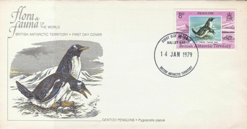 British Antarctic Territory 1979 Flora & Fauna F.D.C  Stamps Cover ref R 17967 