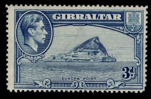 GIBRALTAR GVI SG125a, 3d light blue, M MINT. Cat £130. PERF 14