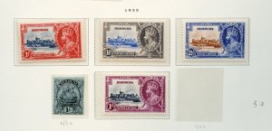 BERMUDA -- Scott #100 to #103 + 48a mint Cat $30 British Commonwealth